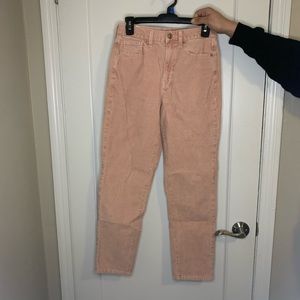 Corduroy American eagle mom jeans.